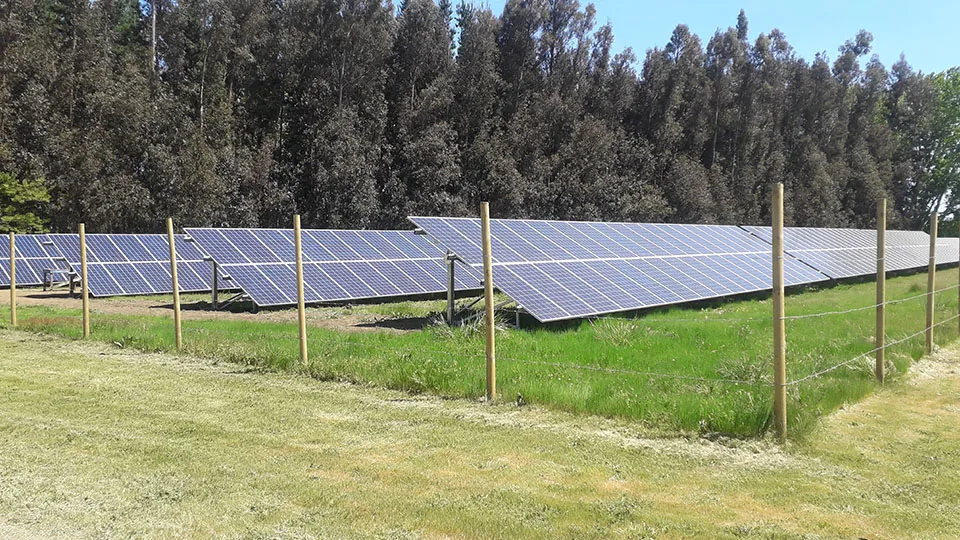 Instalación fotovoltaica — Hortifrut Caseta de Riego